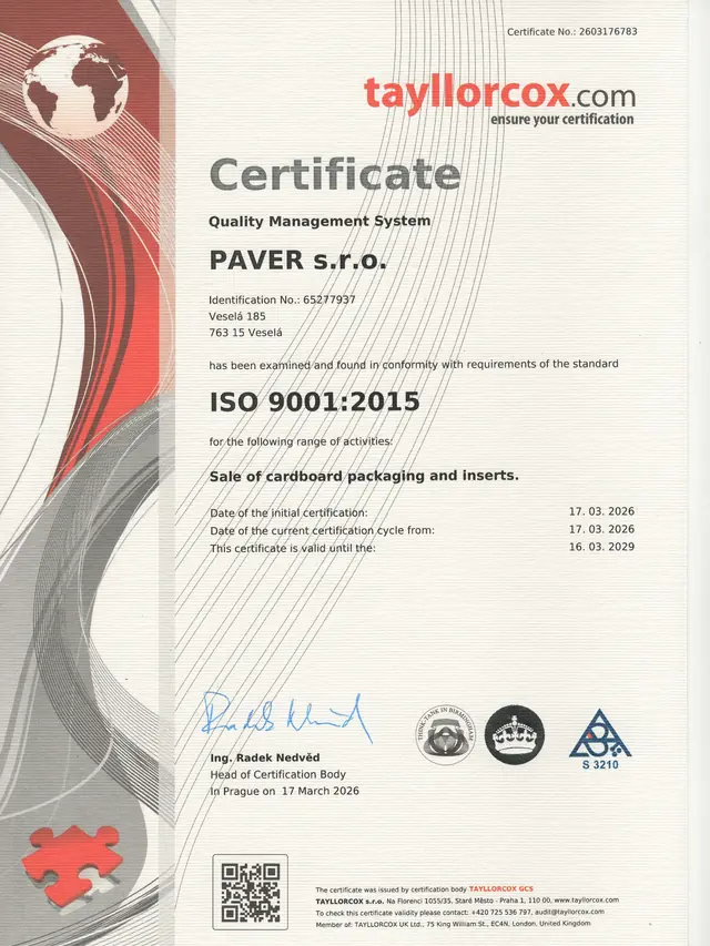 ISO 9001:2015 - Quality management system